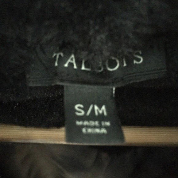 Talbots Faux Fur Open Front Vest Brown - Picture 6 of 7